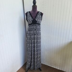 max edition maxi dress Max Studio V-Neck Linen-Blend Maxi Dress